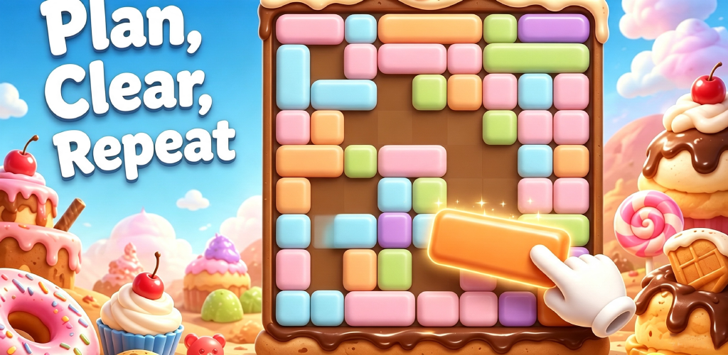 Dessert:Block Dash gameplay